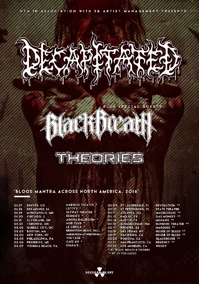 Decapitated / Black Breath / Theories Tour Dates